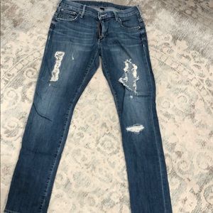 True Religion Destroyed Audrey Boyfriend Jeans